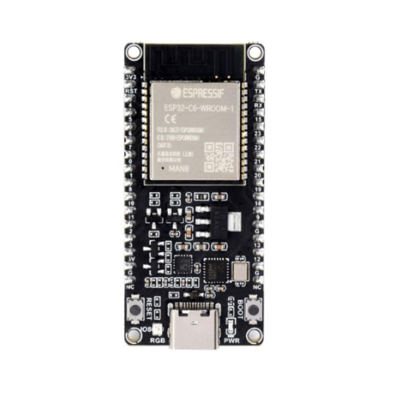 ESP32-C6-DEV-KIT-N8-M със запоени ПИН-ове