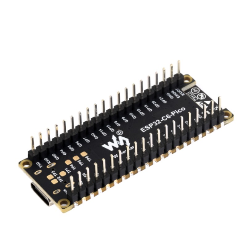 ESP32-C6-Pico-M със запоени щифтове